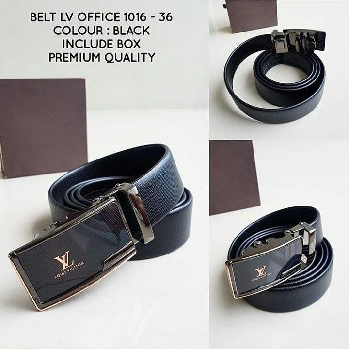 ikat pinggang LV office 1016-36 Black