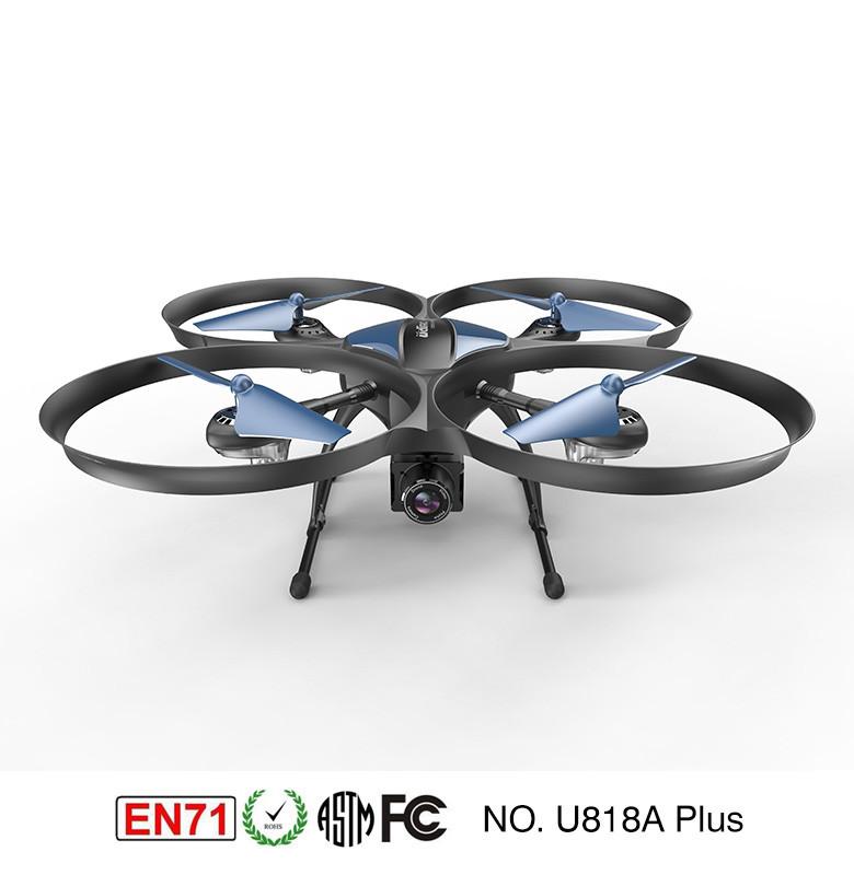 Dsstyles UDI U818A-Plus Wifi 2.4 GHz WiFi & Drone FPV Wtih 120 Derajat Lebar Sudut Kamera HD Vs U49W Biru