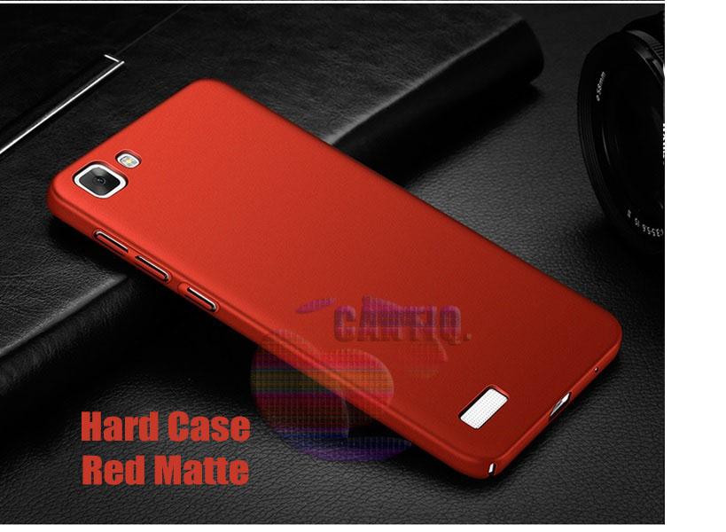 Case Vivo Y35 Hard Slim Red Mate Anti Fingerprint Hybrid Case Baby Skin Vivo Y35 Baby Soft Lenovo Hardcase Vivo Y35 Plastic Back Cover / Casing Vivo Y35 / Case Vivo Y35 - Merah / Red