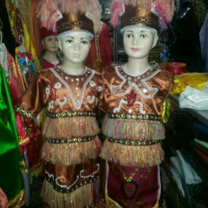 Pakaian adat anak baju papua saten Lk - Pr