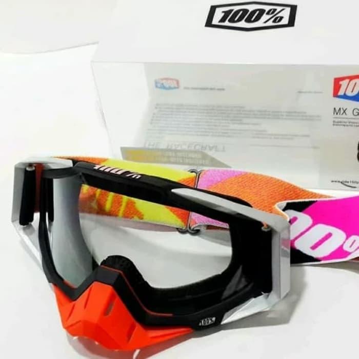 Best Top Seller!! Kacamata Cross Goggle 100 % Warna Merah - ready stock