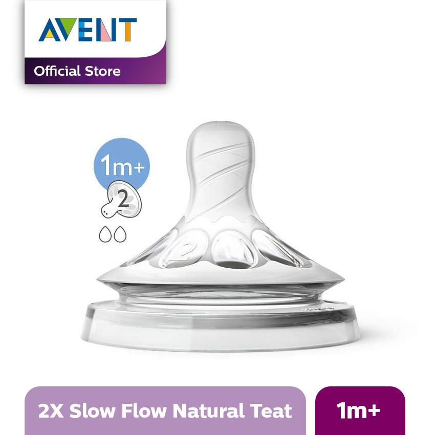 Philips Avent SCF652/23 TEAT NATURAL SLOW FLOW 1MPLUS 1+