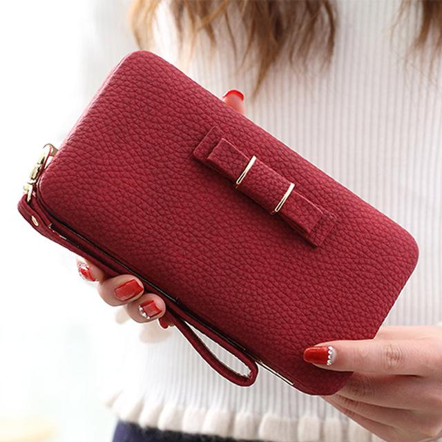 SP 1005 Dompet Wanita / Cewek HP Lipat Kartu Panjang Lucu Kecil Kulit Import Korea Fashion Best Seller Murah - Lady Wallet