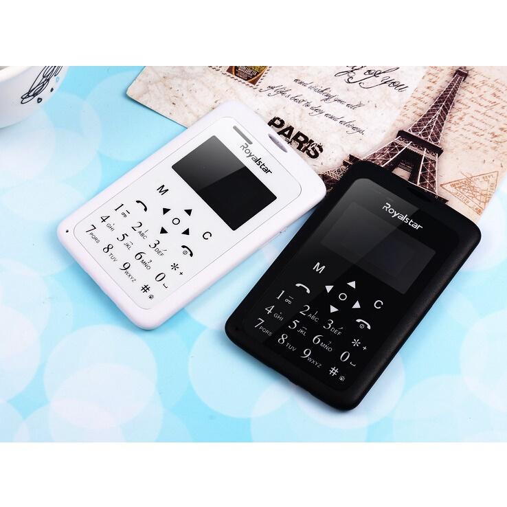 HOT DEALS!! Royalstar Mobile Phone HP Mini terkecil Creditcard nokia iphone Xiaomi - Putih TERMURAH / MURAH / PACKING RAPIH / PENGIRIMAN CEPAT