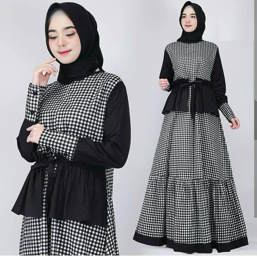 Baju gamis long dressDress Simpel Arini dress