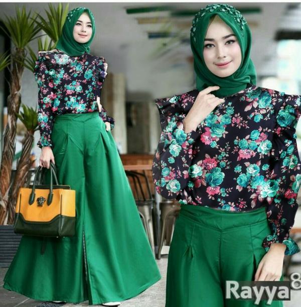 New Set Rayya - Baju Muslim Murah Terbaru 2018 Grosir Pakaian Wanita Busana Pesta Modern Gamis Syari Maxidress Setelan Couple Tunik Atasan Blouse Celana Kulot Rok Khimar Hijab