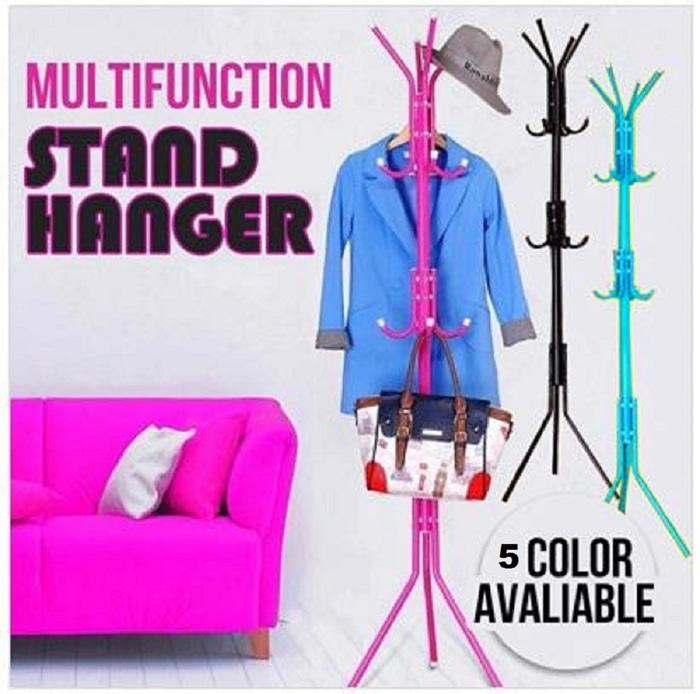 multifunction standing hanger tiang gantung tas topi jaket kaos ||| gantungan baju lipat rak dinding berdiri besi lemari hanger tempel bayi kayu stainless anak gantungan baju ikea