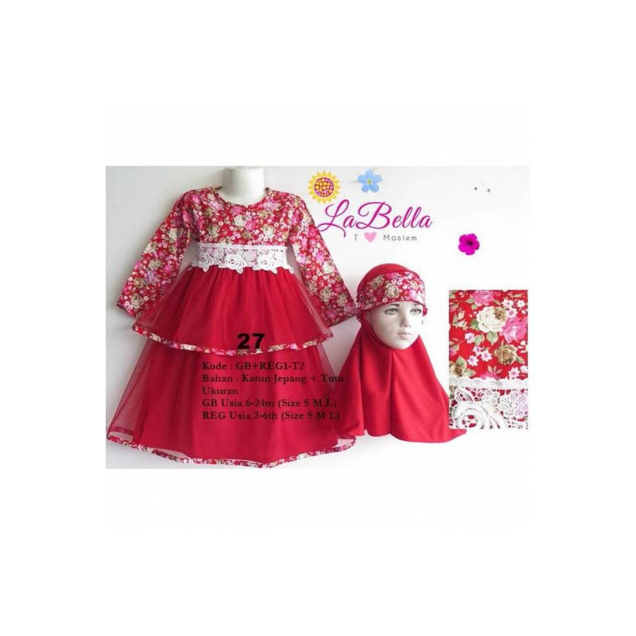 Murah Banget!! Baju Gamis Muslim Anak/ Baju Muslim / Labella 17