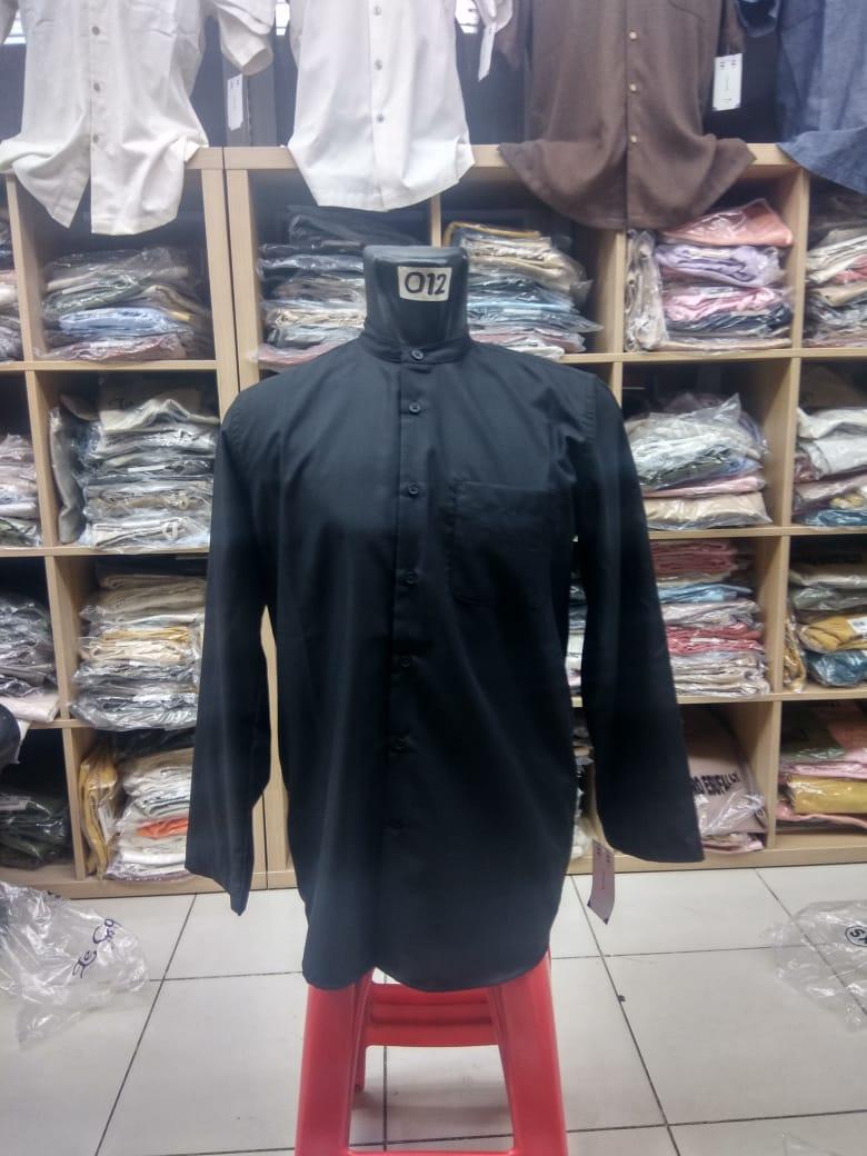 Le Couture Baju Koko Lengan Panjang Hitam