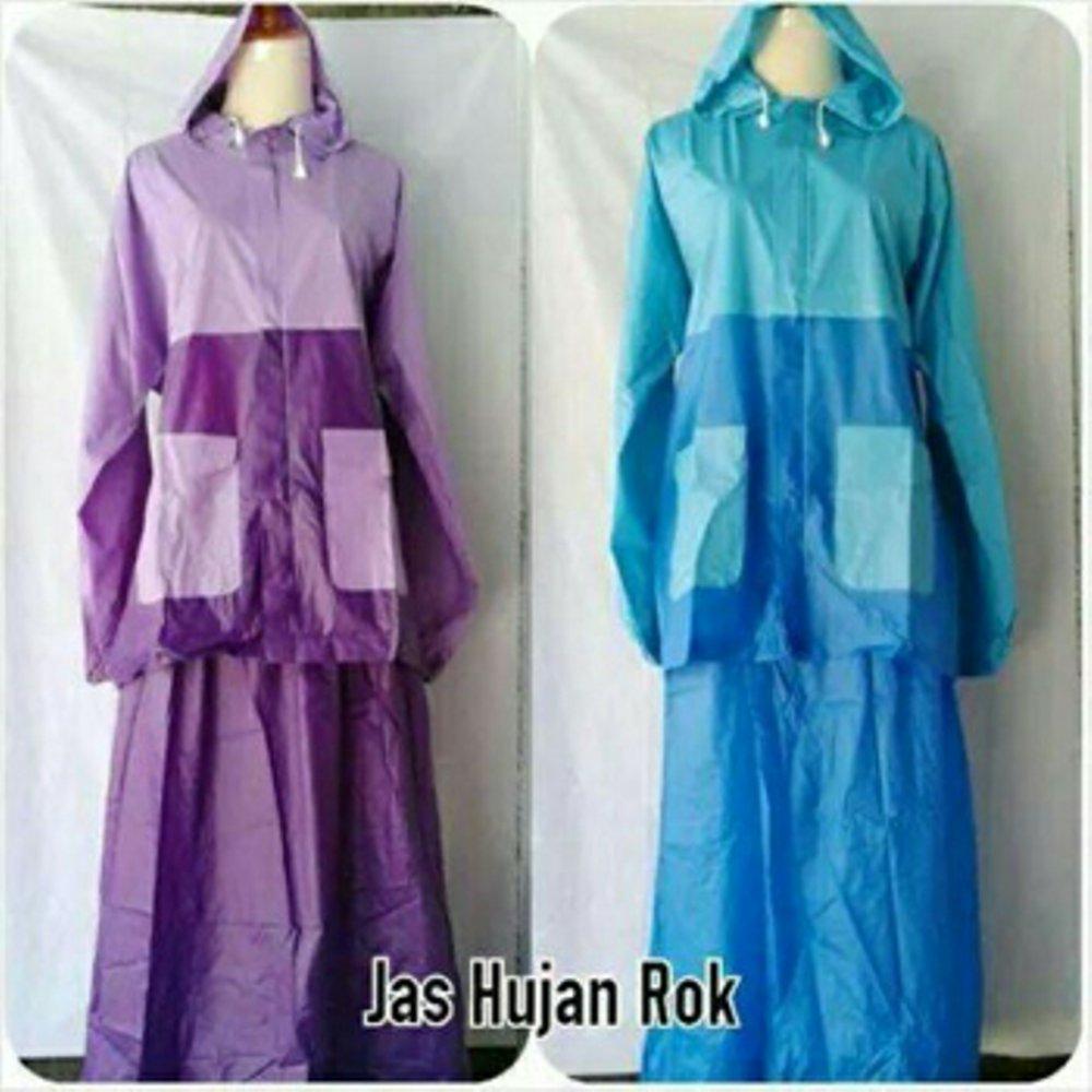 jas hujan rok muslimah stelan jaket rok salsa di lapak Jas Hujan Sepatu Bagus jashujanbagus