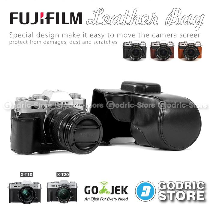 Fujifilm X-T10 / XT10 / X-T20 / XT20 Leather Bag / Case / Tas Kamera