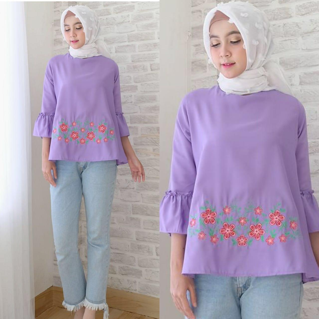 theclover SURYA BLOUSE 5warna putih/BAJU WANITA/ATASAN WANITA/