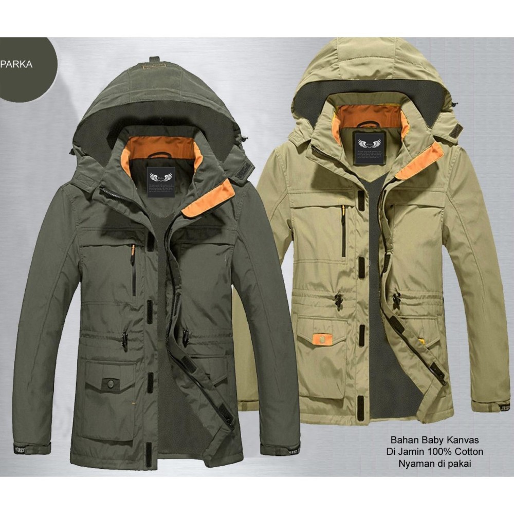 Jaket Parka Jeep Baby Kamvas Distro terbaru Jaket Traveling Jaket Gunung Jaket Musim Dingin Hangat Nyaman Keren Tersedia 2 Warna Hijau Arny-Cream Walnut Dan Tersedia Semua Logo Club Bola.DISKON