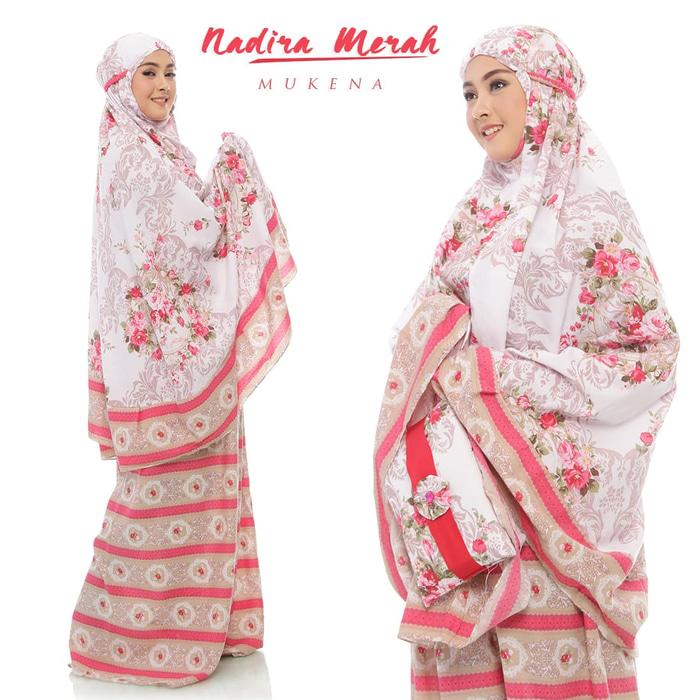 MUKENA BALI DEWASA NADIRA TAS PESTA MERAH