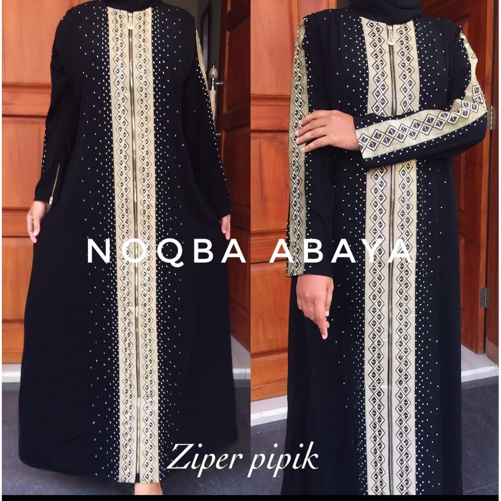 Abaya Bordir Super Pipik Dubai Dress Syari India Umroh Exclusive