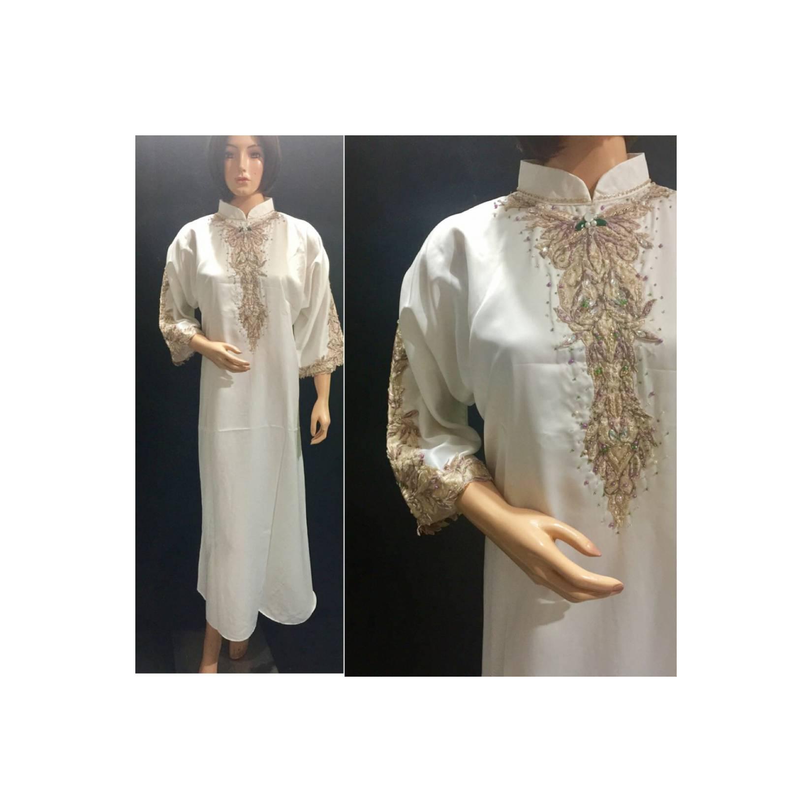 Gamis kaftan modern dgn hiasan payet