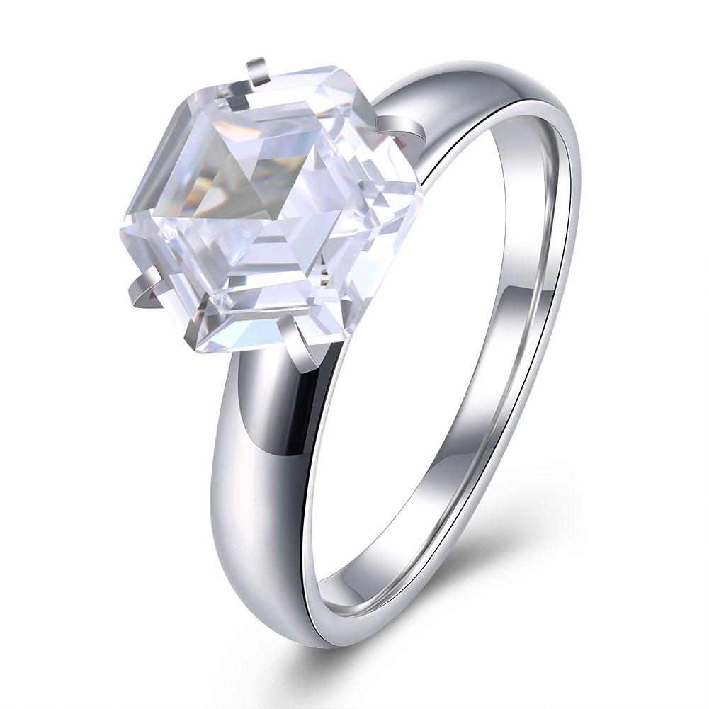 Titanium baja seri Wanita Cincin Berlian pemangkasan perhiasan cincin berlian grosir TGR172