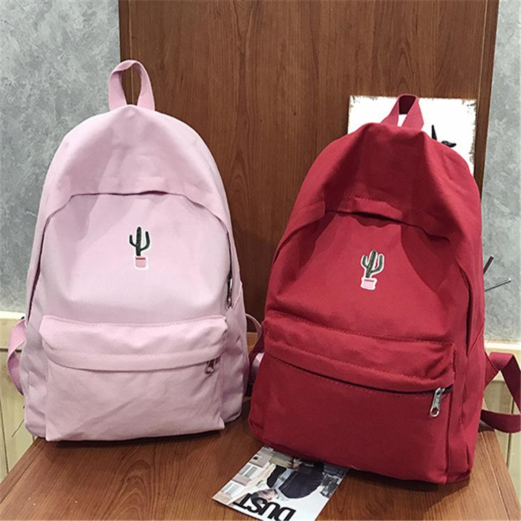Byl Tas Sekolah Bordir Kerajinan Tas Laptop Kanvas Warna Polos