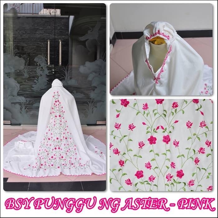 Pusat Mukena Indonesia Tasikmalaya Mukena mewah / Mukena dewasa / Mukena bali / Mukenah / Mukena katun jepang / Mukenah Wanita / Mukena Putih / Mukenah Murah / Mukenah Jumbo / Mukenah Remaja / Mukenah Dewasa BSY Punggung Aster Pink
