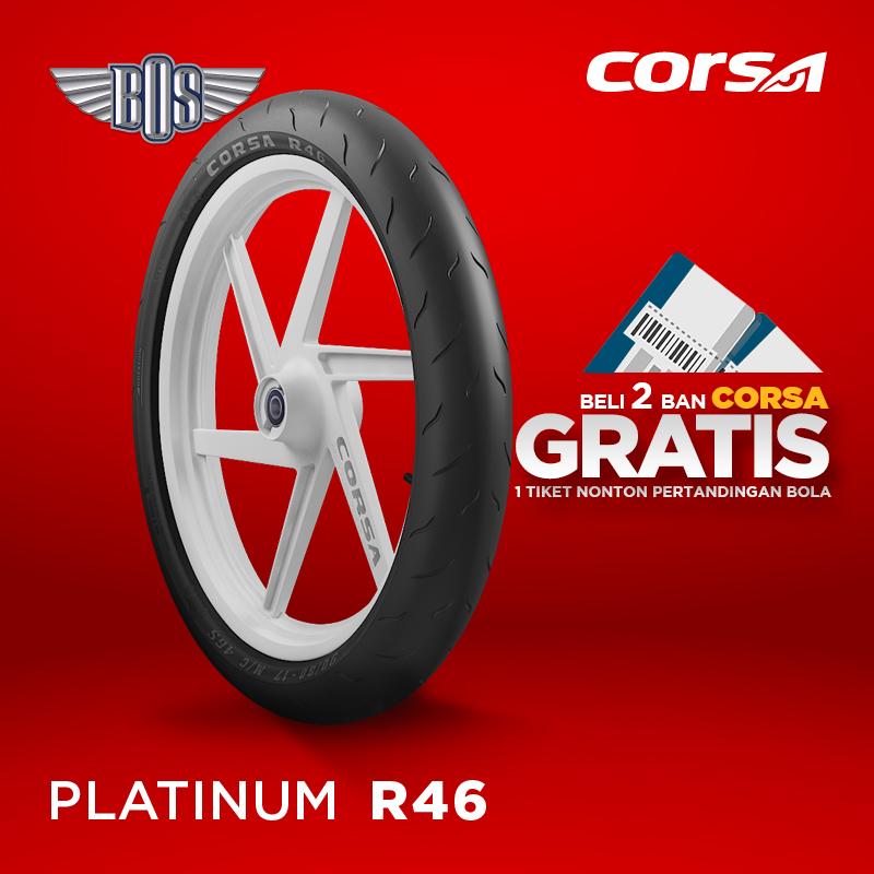 Ban Motor Corsa (Rear)R46 90/80 - 14 TUBELESS GRATIS JASA PASANG