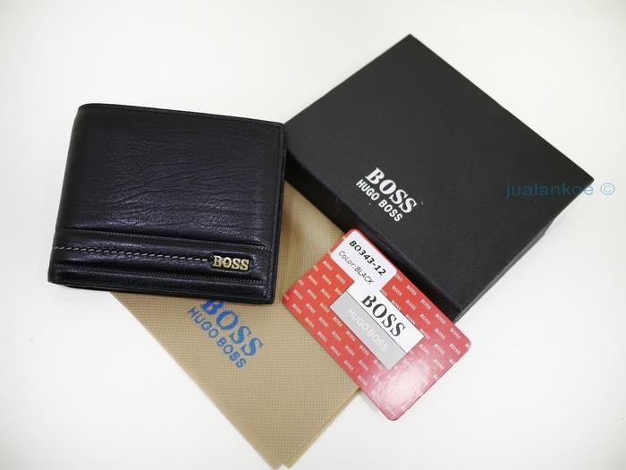 HOT PROMO!!! dompet kulit pria impot Hugo Boss BO343-12black - Lfhih8