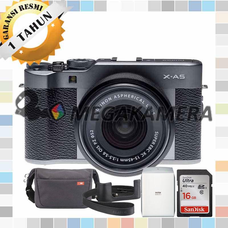 Fujifilm X-A5 Fuji XA5 Kit 15-45mm 3.5-5.6 OIS PZ Dark Silver
