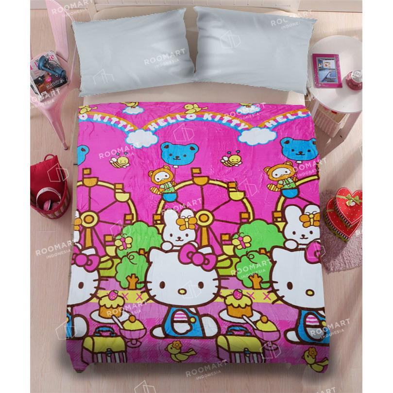 Selimut Anak Karakter Hello Kitty And Friends - Ukuran 135x150 cm