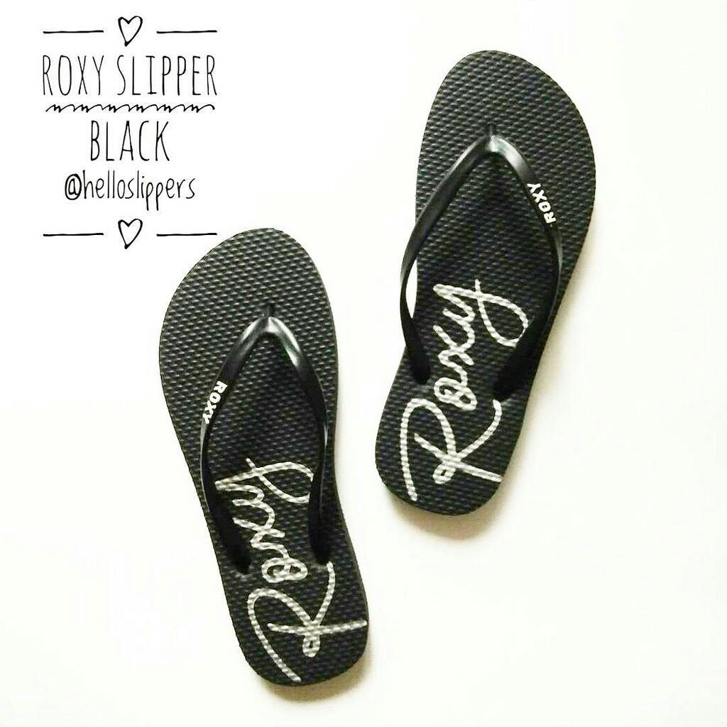 sandal rubber roxy blackk