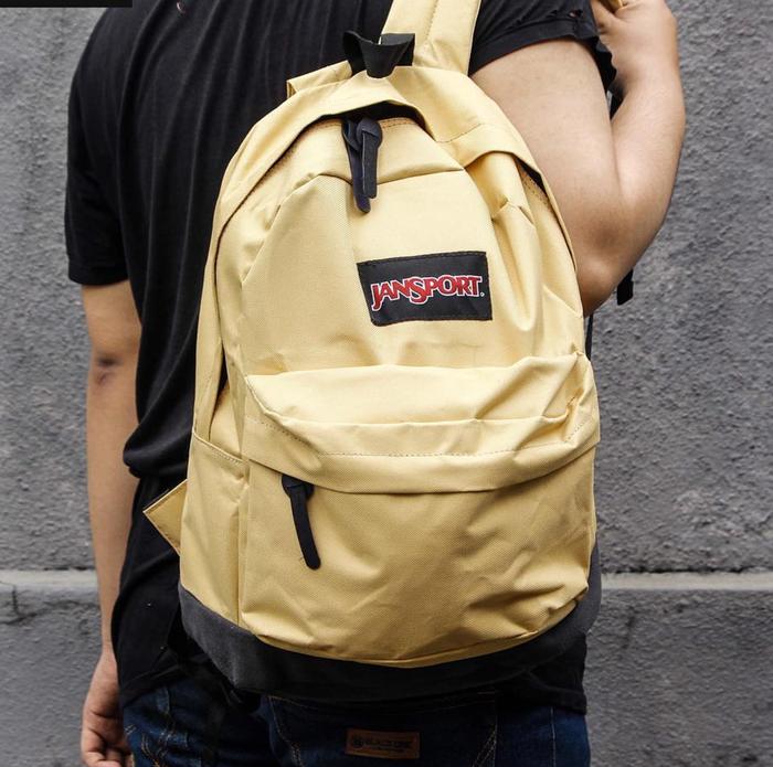 BEST SELLER!!! Tas Ransel Sekolah Jansport Yellow / Tas Pria Wanita Trendy Murah