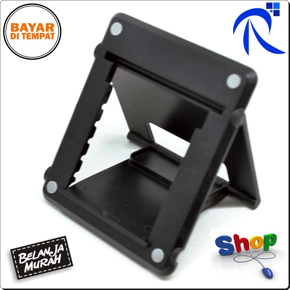 Rimas Universal Foldable Tablet Holder - Black Aksesoris Fashion Handphone Stand holder hp dudukan kuat kokoh kuat berkualitas