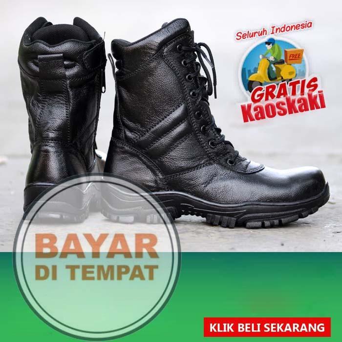 sepatu brodo kulit asli original Sepatu Boots Kulit Pria Original Dr.Becco - Sepatu Boots Pendek-Sepatu Boots Delta Safety High PDL PDH TNI POLRI SECURITY Size 39-44 Kulit Asli Sepatu Bikers / Touring / Tracking / Hiking Kerja Proyek Gunung