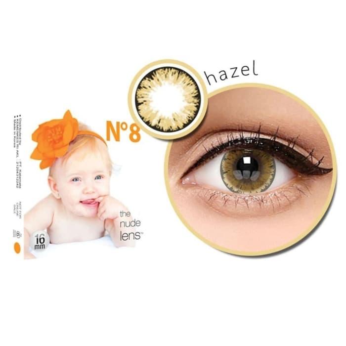 Baby Eyes X2 Ice Nude N8 Softlens by Exoticon – Hazel ( coklat ) + Free Lenscase
