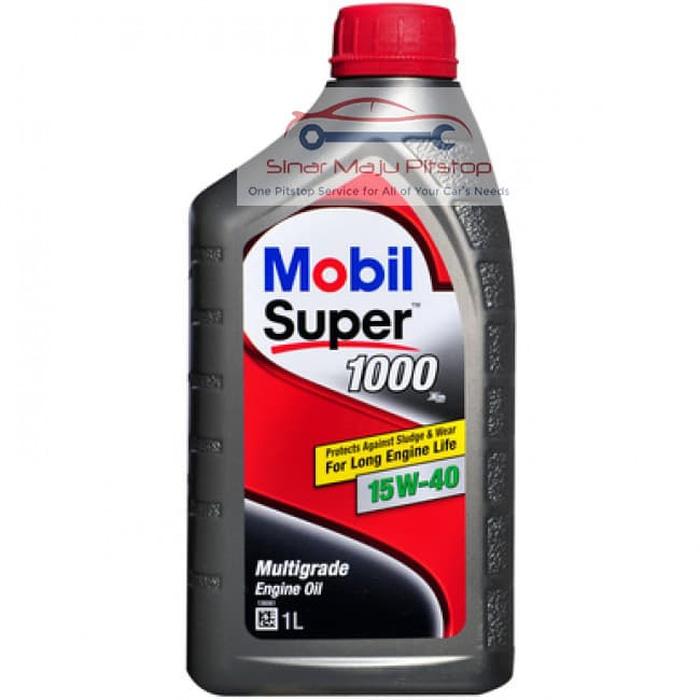 Mobil Super 1000 X2 15W-40 API SN - Oli Mesin Bensin 1 Liter ORIGINAL