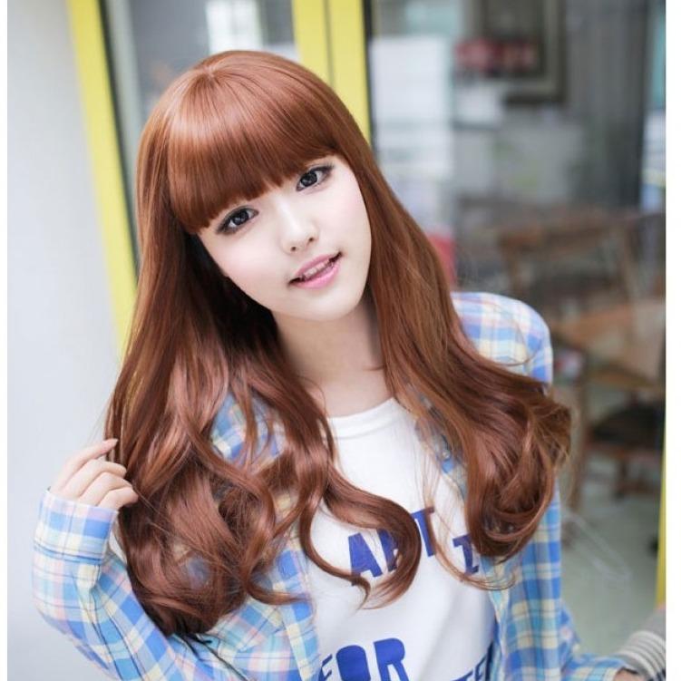 Hair Wig Rambut Palsu Panjang (Light Brown) - HO5229