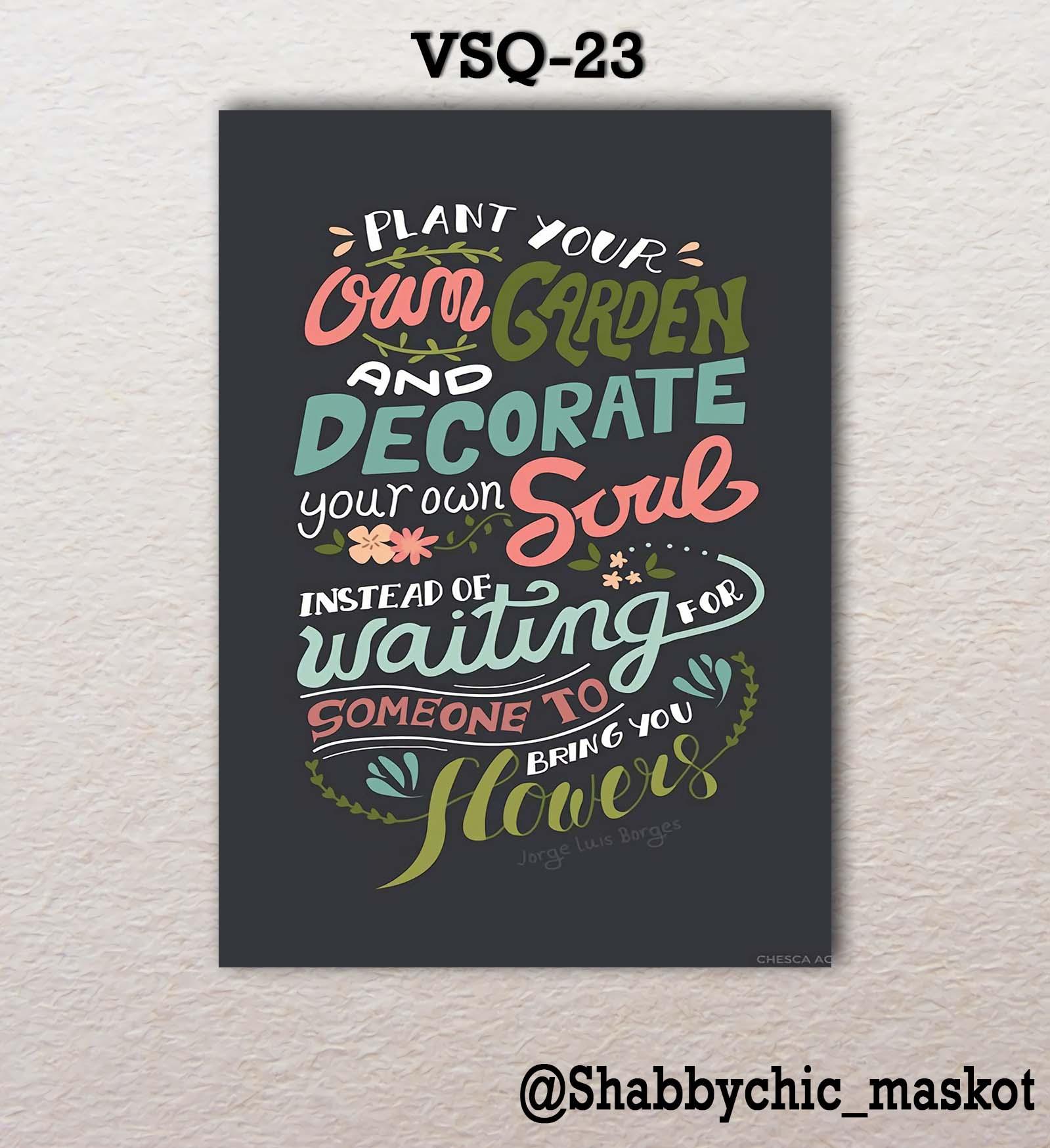 Vasty Hiasan Dinding Kayu Wall Decor Poster Super Quotes VSQ-23