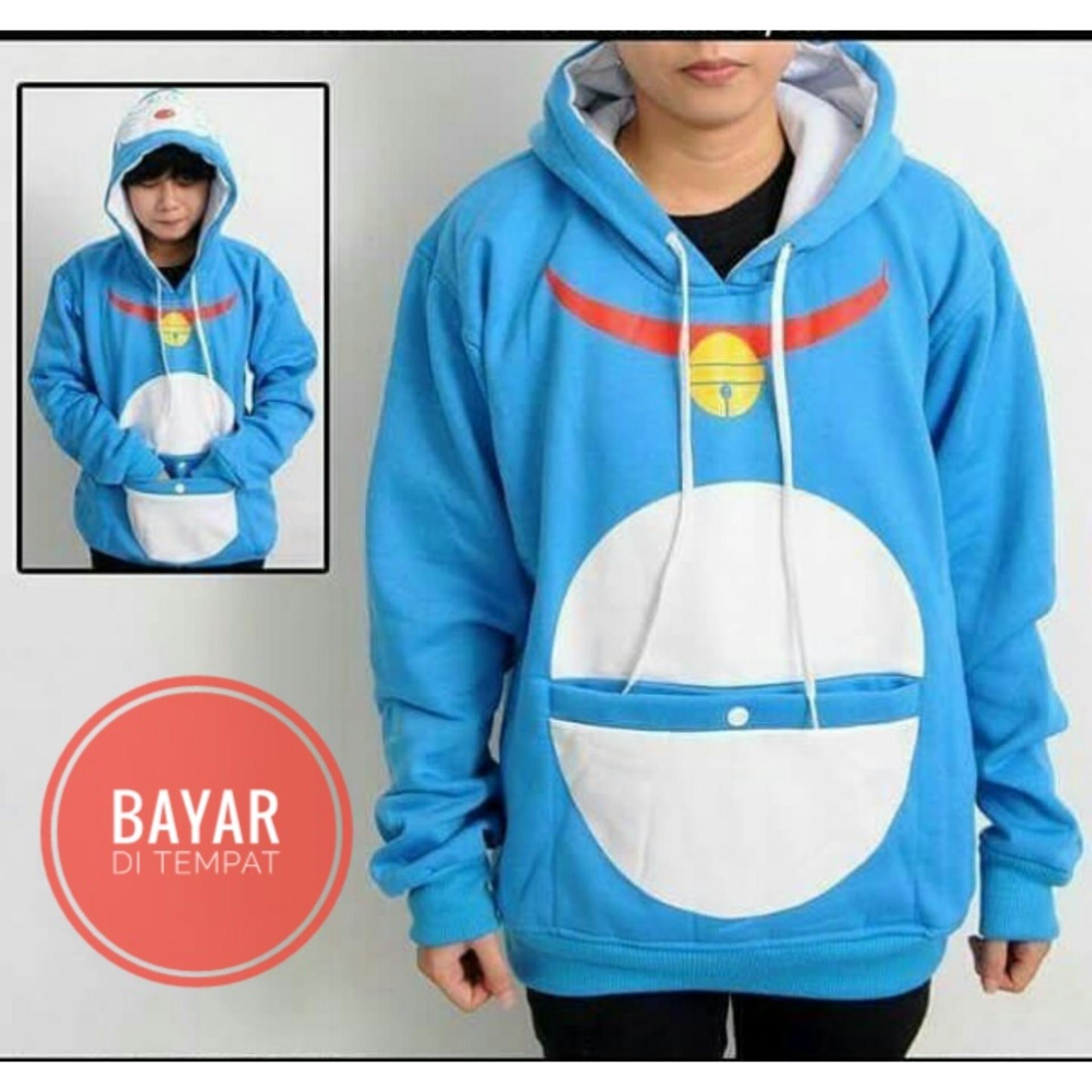 Jaket Doraemon Blue Sky Hoodie-Best Seller JMM