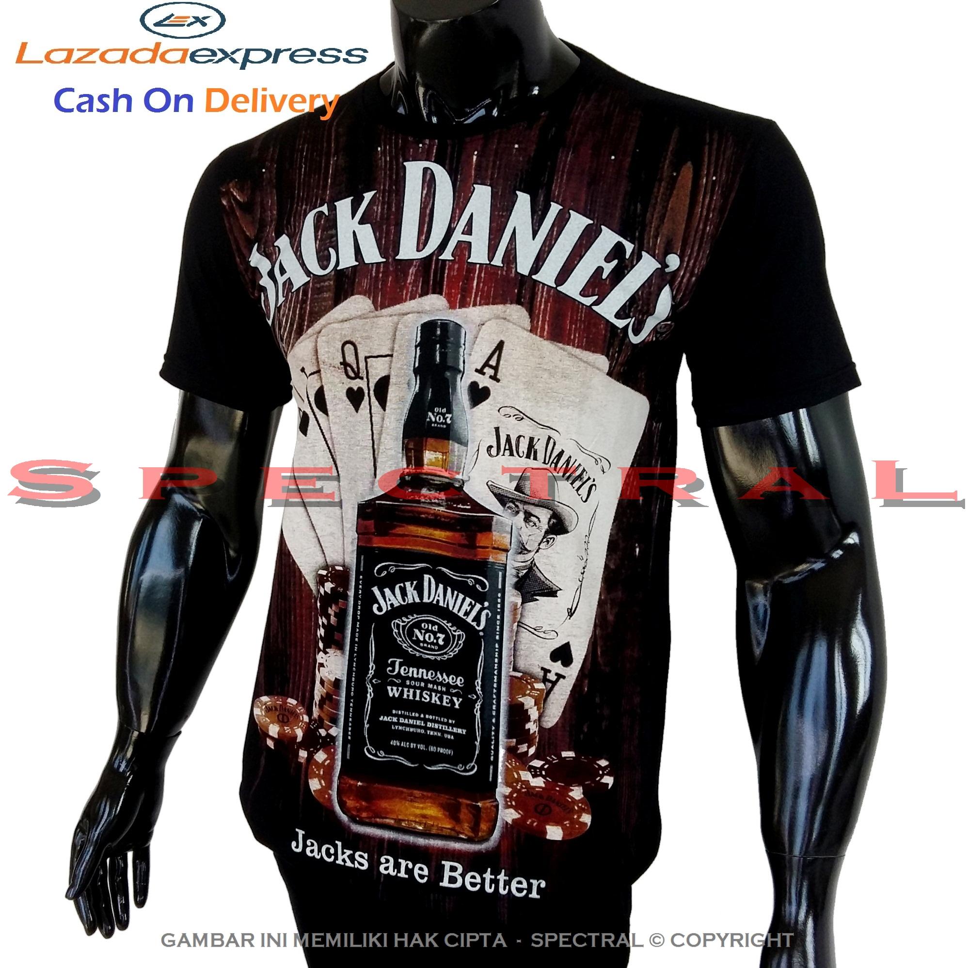 Spectral – JACK DANIELS 100% Soft Cotton Combed 30s Kaos Distro Fashion T-Shirt Atasan Terbaru Baju Pakaian Polos Pria Wanita Cewe Cowo Lengan Murah Bagus Keren Jaman Kekinian Jakarta Bandung Gambar Miras Botol Minuman Keras Jackdaniel Chivas Penyakit