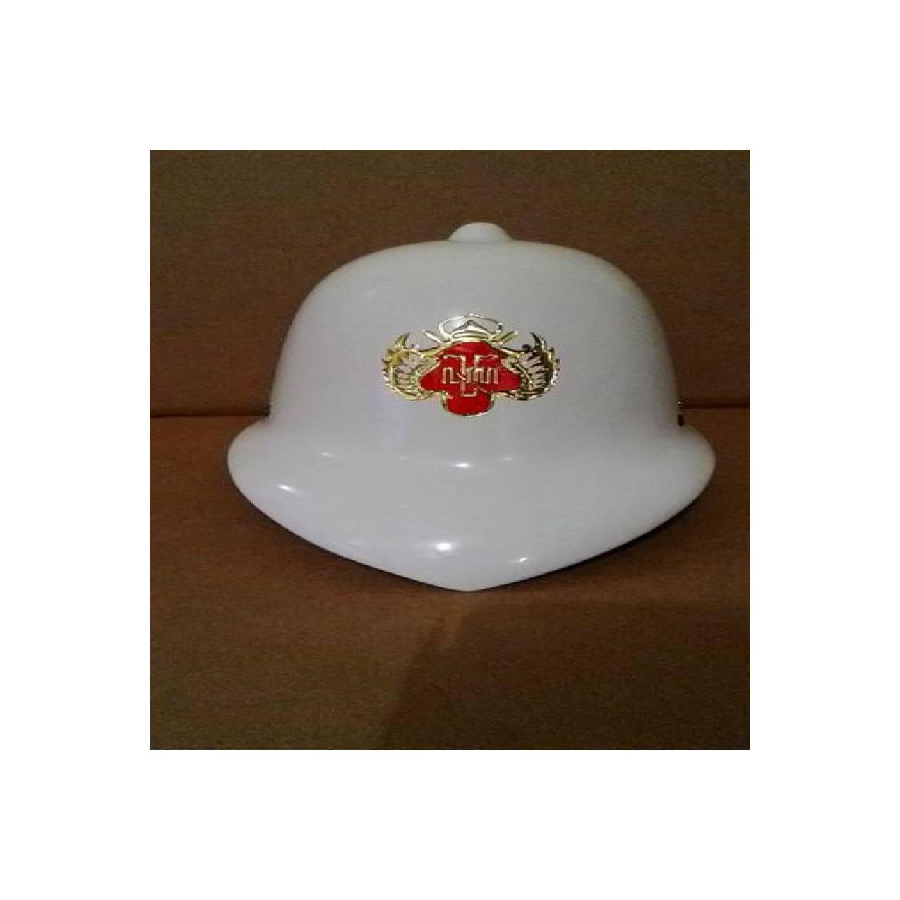 Topi inggris putih logo kraton yogyakarta