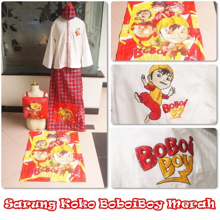 Baju Koko Boboiboy Merah XS / baju koko / baju koko anak / baju muslim / baju koko karakter / baju koko murah / baju koko keren / baju koko lucu / baju koko berkualitas