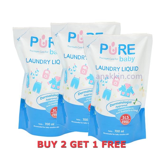 Pure Baby Laundry 700 ml / detergent cuci baju bayi / sabun cuci baju