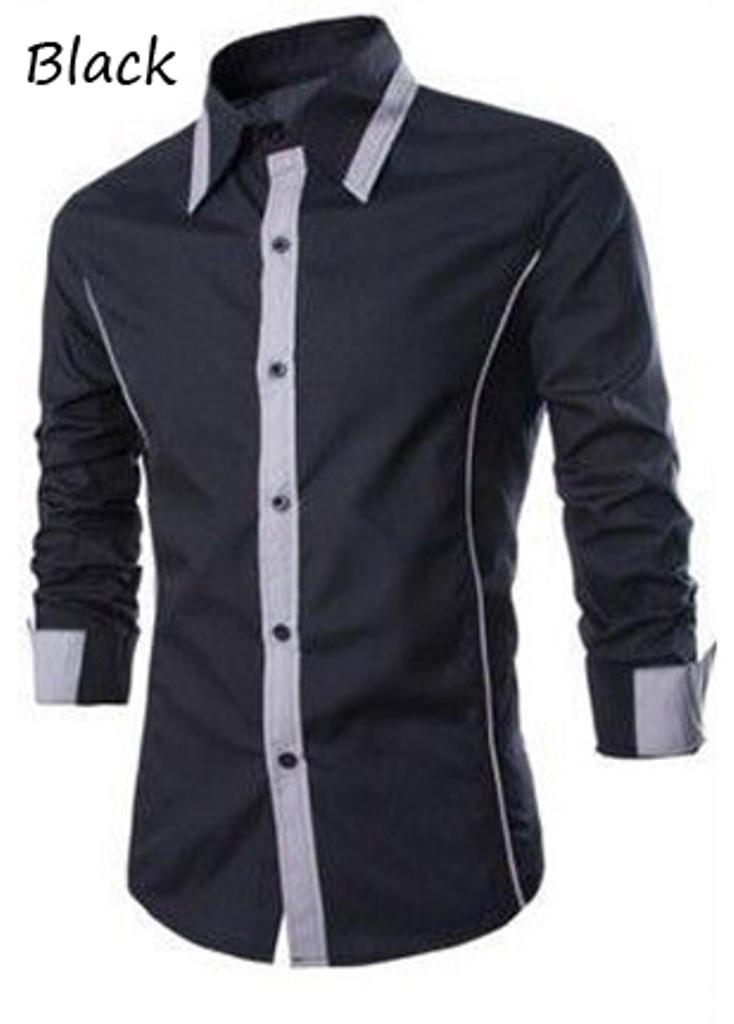 HEM ALONXO FORTKLASS KEMEJA POLOS PRIA LENGAN PANJANG KEMEJA FORMAL SLIMFIT COWOK PUTIH HITAM NAVY MAROON