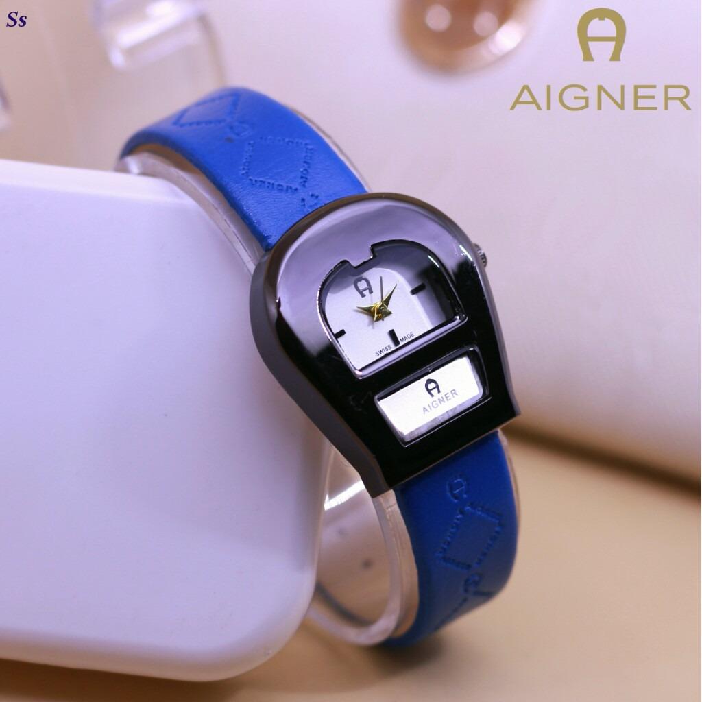 Jam Tangan Aigner Hepburn - Limited Edition Elegant Series-Pria Wanita Formal Kasual Terbaru-Women Men Luxury Watch-Leather Strap-Kulit Kanvas Army Kekinian Sporty Fashionable Bonus Zippo Premium Beam Korek Free Trend 2018