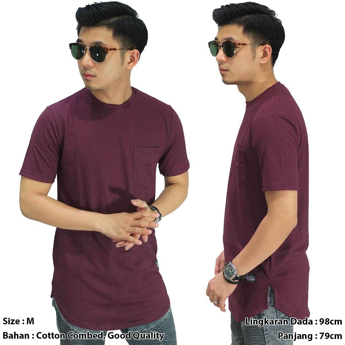 longline cowok merah maroon kaos cowok model panjang merah maroon kaos longlne cowok maroon kaos model panjang korea boyband