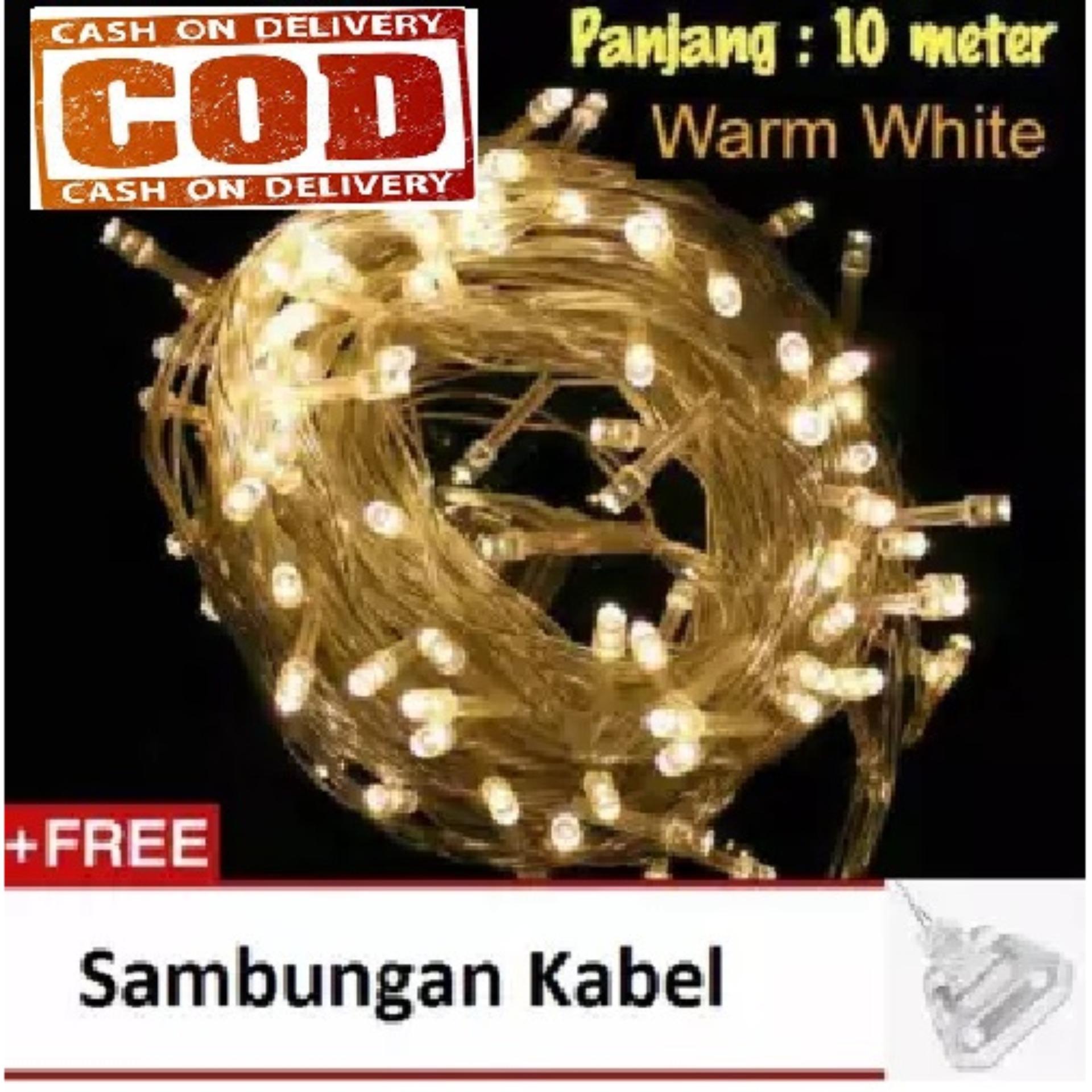 Lampu Hias Led Termurah Lazada Co Id Lampu Led Hias Natal Twingkle Light Warm White 10 Meter