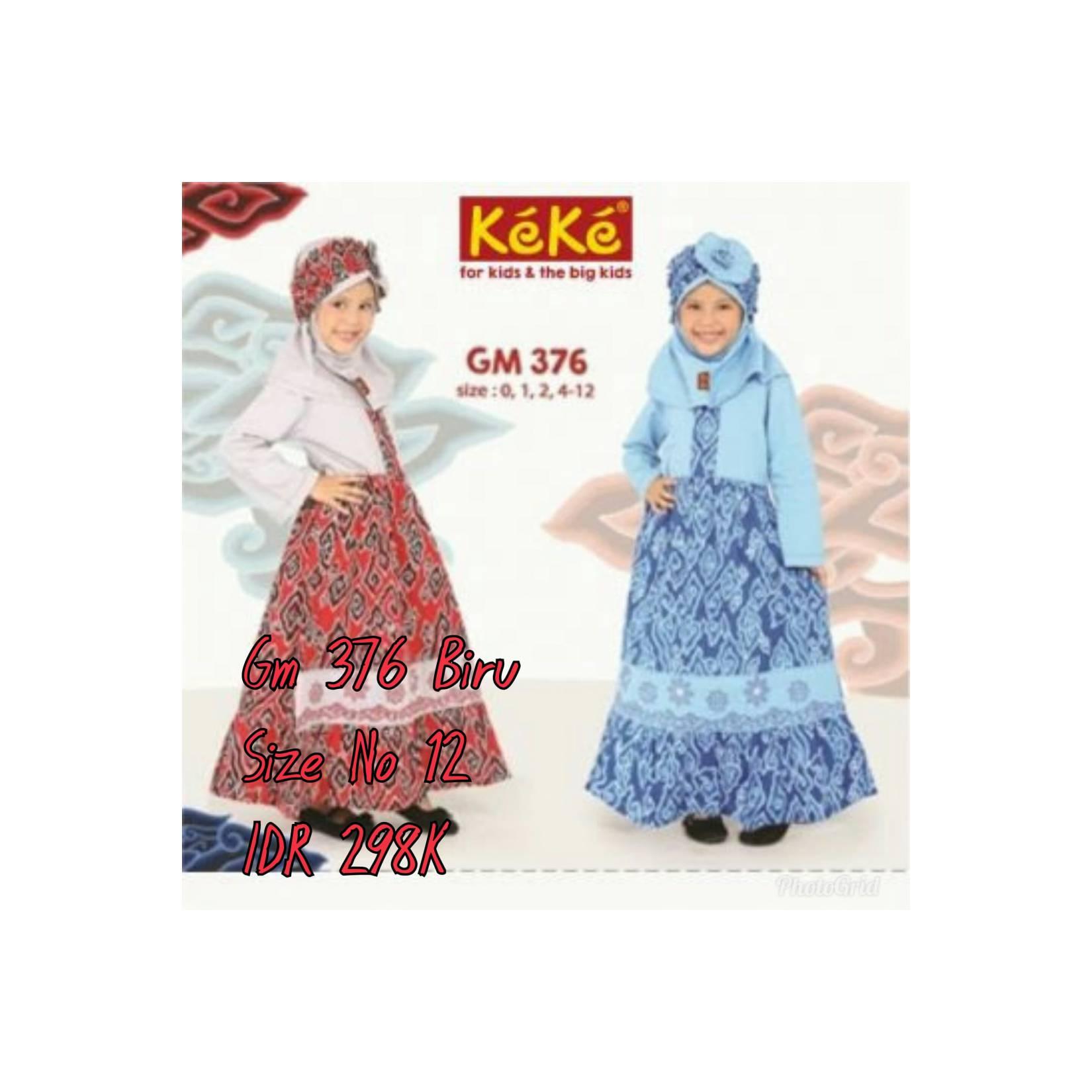 Keke Baju Anak Muslim GM 376 Merah No12 Diskon / Sale / Obral 25%