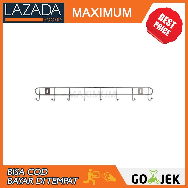 MAX COD - Gantungan Baju 8 Hook Stainless Steel - 1pcs
