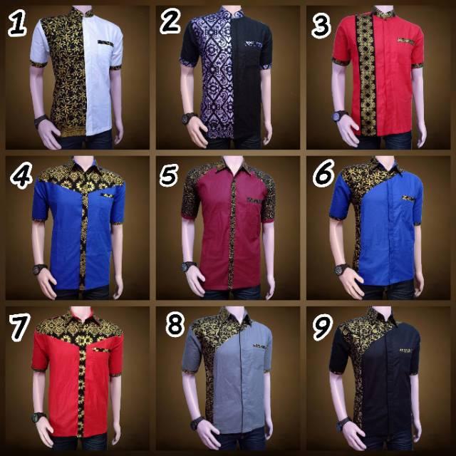 (Tp) Fashion Muslim Koko Al Haramain Dewasa Size S/M/L/XL - Baju Koko Paling Murah 1 Jawara batik A6 (No.4 L)