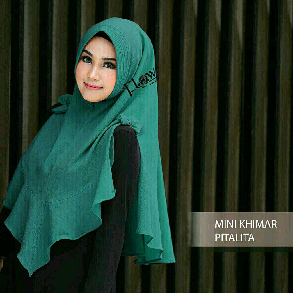 Mini Khimar Pita Lita Tosca / Hijab Daily / Jilbab Instan / Khimar Pad / Hijab Tutorial / Mutiara Instan / Hijab Indonesia