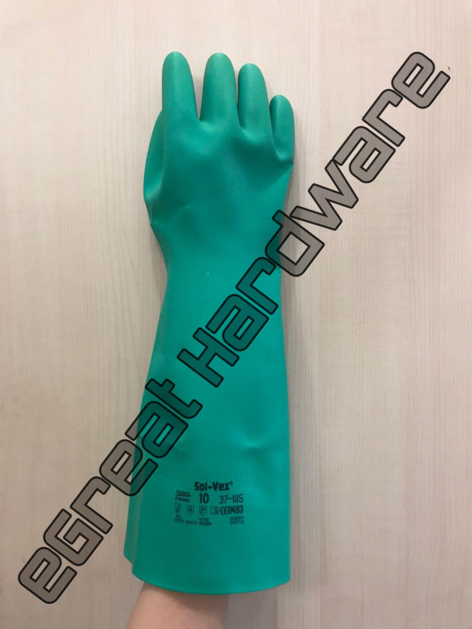 Sarung Tangan Karet Anti Air Rubber Glove Chemical Ansell