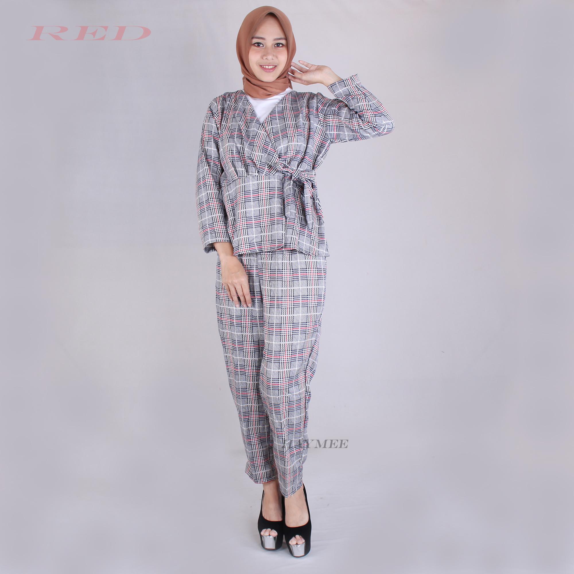 HaymeeStore Setelan Wanita Diamond Skin Stelan Baju Casual Wanita Atasan dan Bawahan Premium Zarra Keyn Boutique Clotes